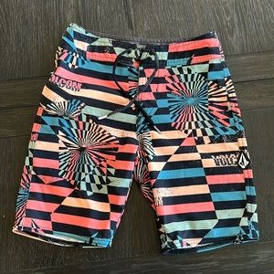 Excellent condition Size 24/Boys 8 Volcom board shorts